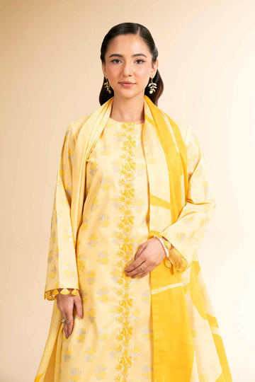 Nishat Linen 3 Piece - Digital Printed Embroidered Suit - 42501635 Online Shopping